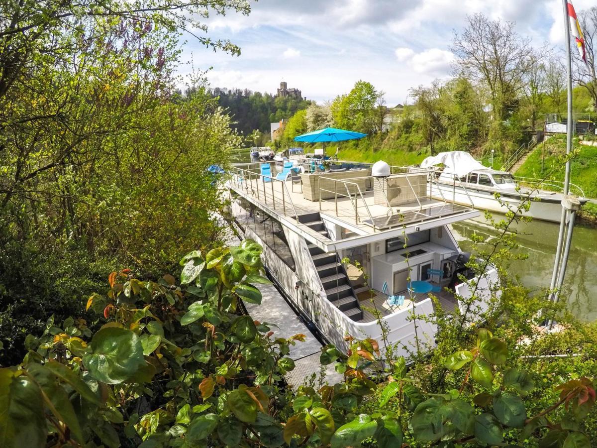 Hotel Hausboot Schleuseninsel Lahnstein Exterior foto