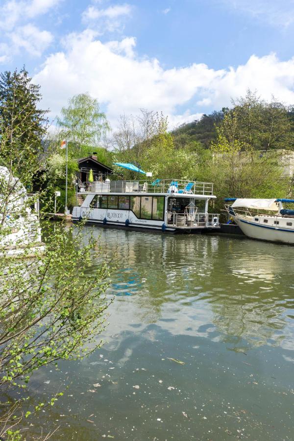 Hotel Hausboot Schleuseninsel Lahnstein Exterior foto