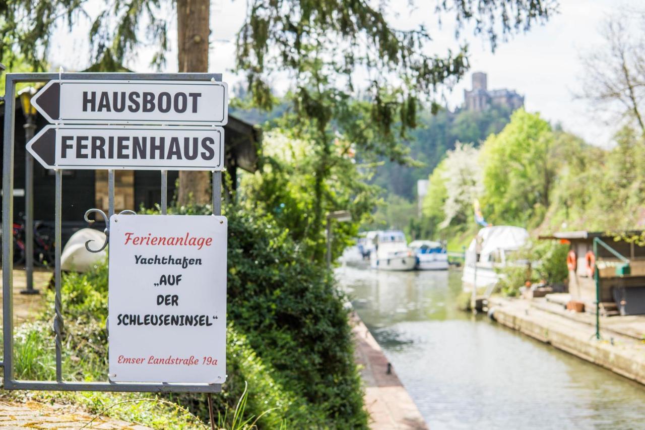 Hotel Hausboot Schleuseninsel Lahnstein Exterior foto