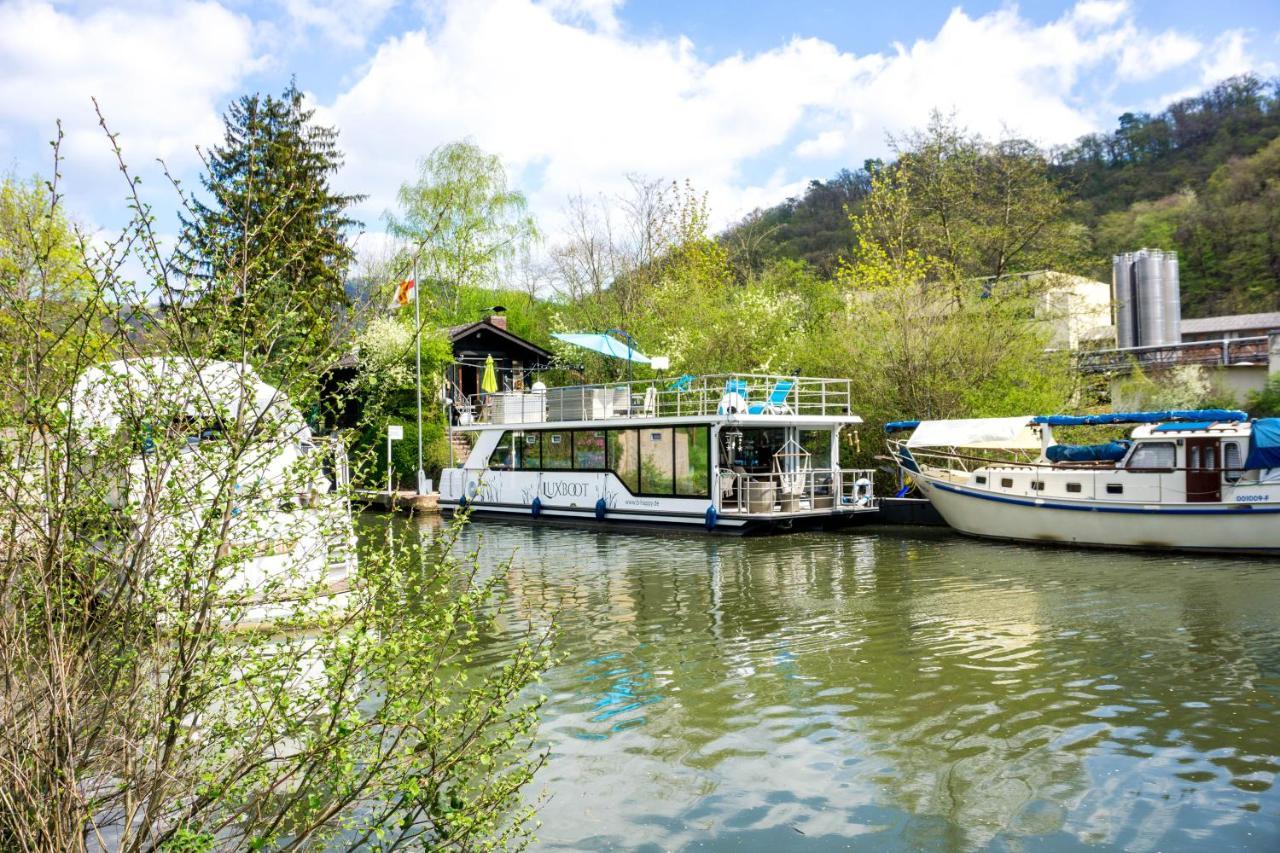 Hotel Hausboot Schleuseninsel Lahnstein Exterior foto